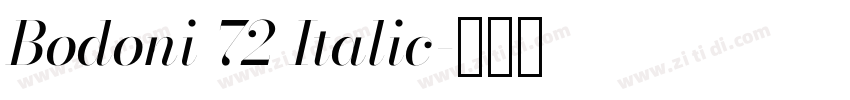 Bodoni 72 Italic字体转换 Bodoni 72 Italic字体转换